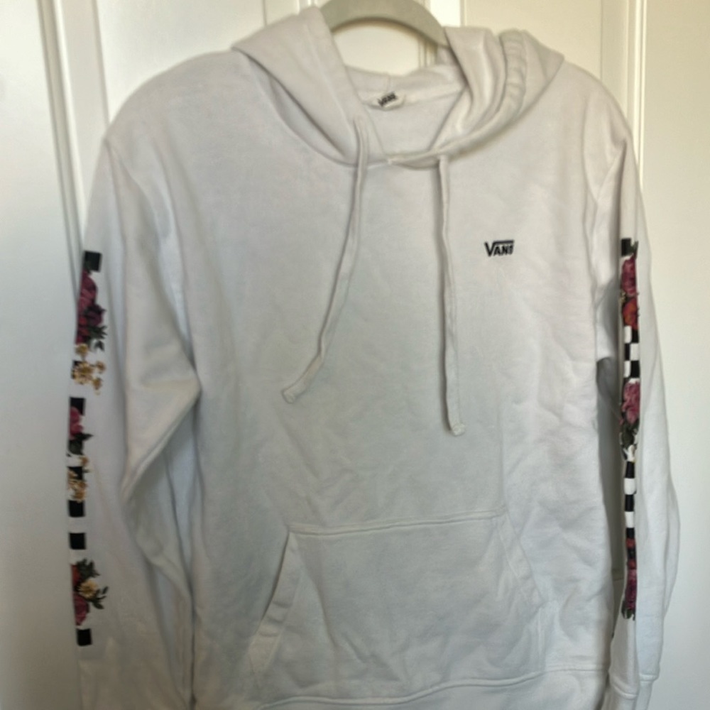 Flower print vans hoodie